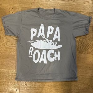 Papa Roach Band T-Shirt Large Gray Slate